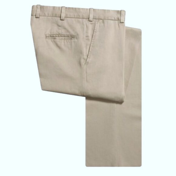 NWT Mens Size 30 Bills Khakis M1P Gray Pleat Front Poplin Pant NEW - Picture 1 of 6